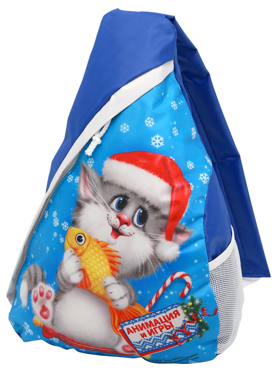 Рюкзак на одно плечо Золотая рыбка с анимацией