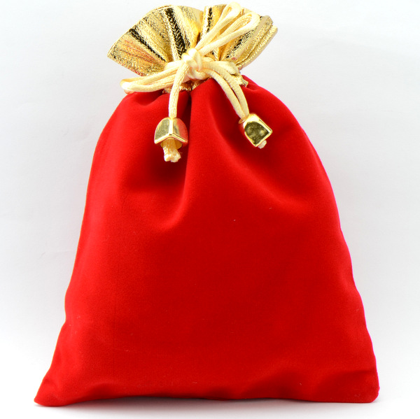 Мешочек красный с колокольчиком