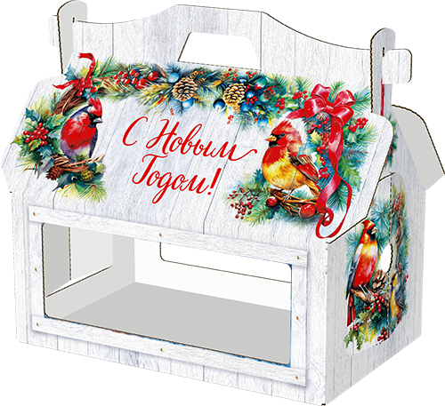 Кормушка Снегири большая