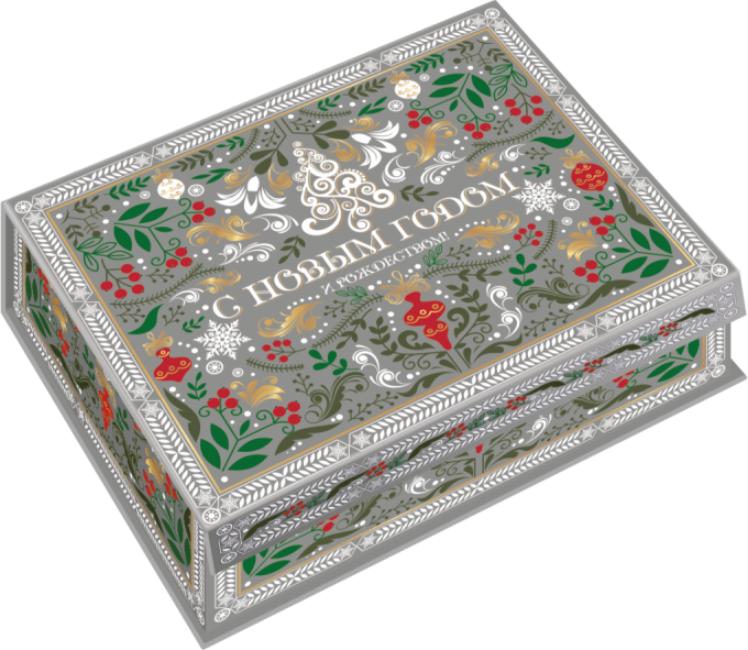 Зимние Узоры пакет+ коробочка