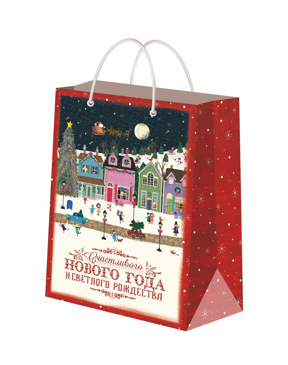 Корпоратив Новогодний Городок пакет+ коробка