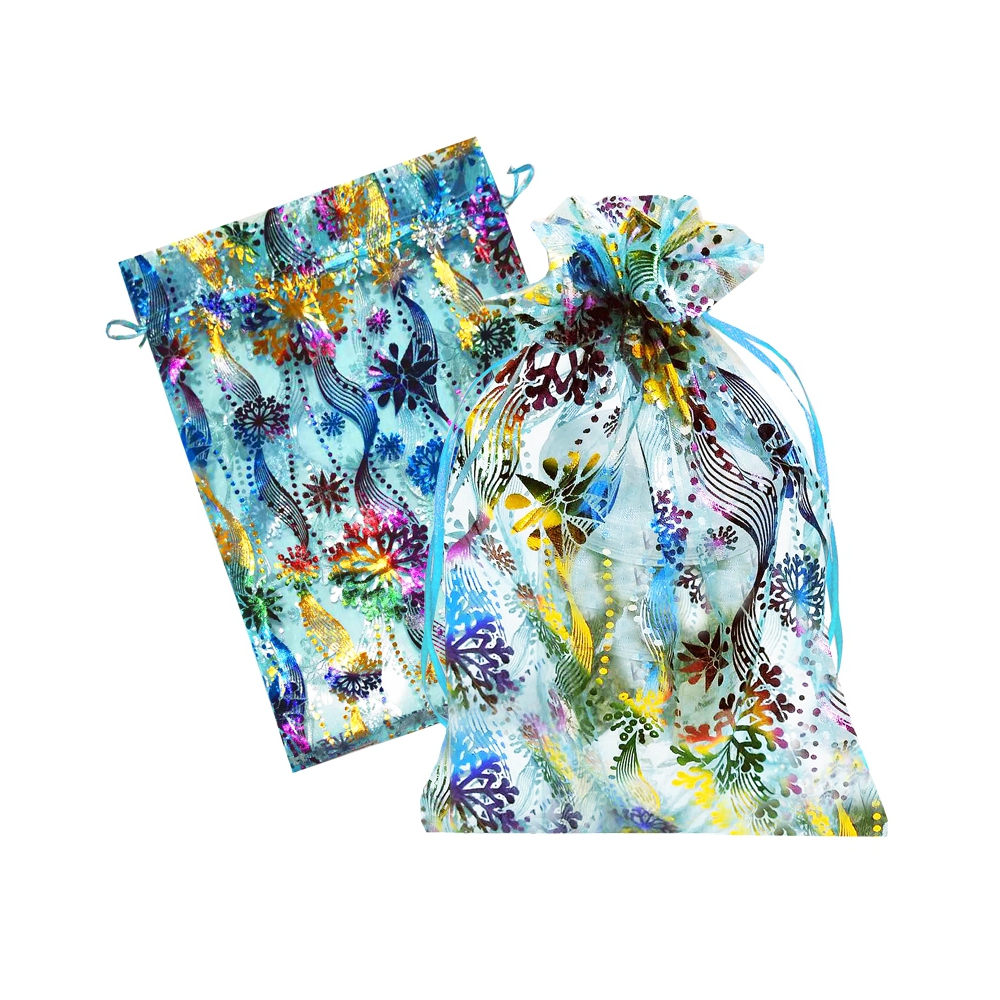 Снежинки органза